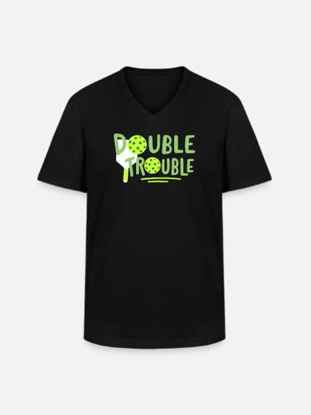 Pickleball-Spieler - Männer-T-Shirt mit V-Ausschnitt - Schwarz