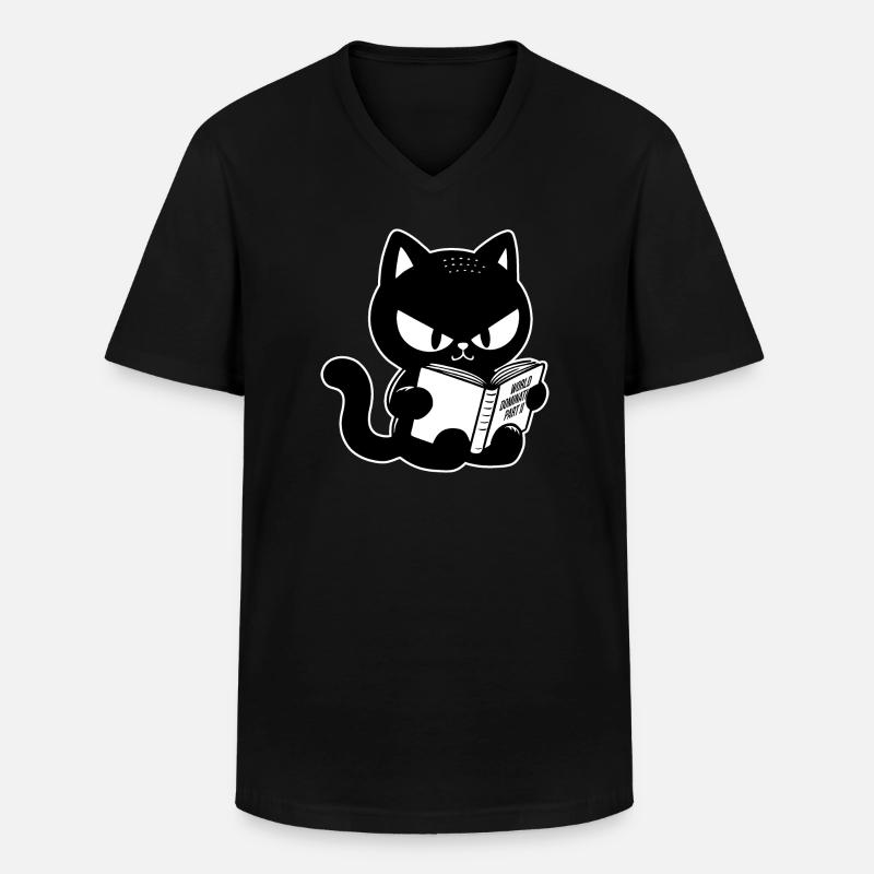 Weltherrschaft 2 - Männer-T-Shirt mit V-Ausschnitt - Schwarz