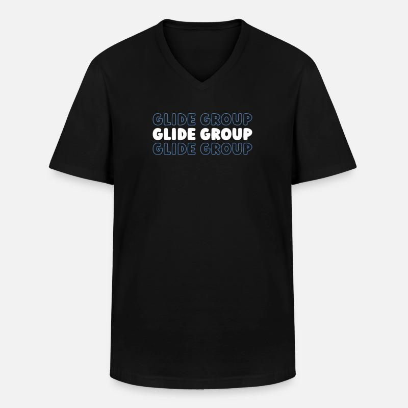 Paramotor Gleitschirmfliegen - Männer-T-Shirt mit V-Ausschnitt - Schwarz