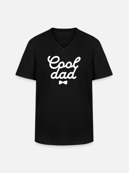 Elegant Father’s Day Gift Print - Men's V-Neck T-Shirt - black
