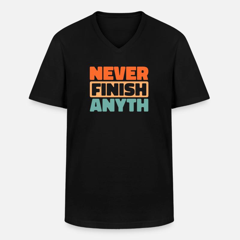 Schwarzer Humor - Männer-T-Shirt mit V-Ausschnitt - Schwarz