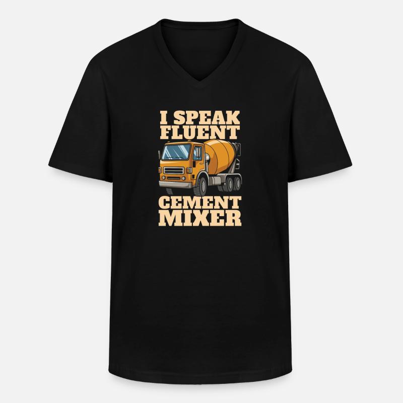 Bauarbeiter - Männer-T-Shirt mit V-Ausschnitt - Schwarz