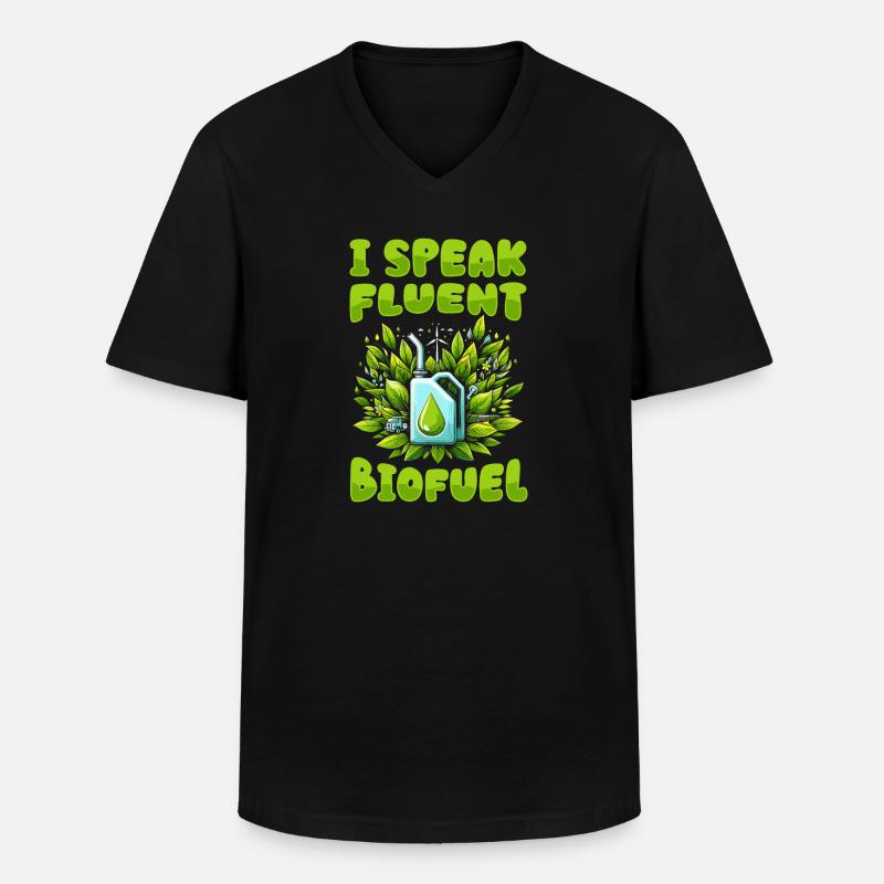 Biokraftstofftechniker - Männer-T-Shirt mit V-Ausschnitt - Schwarz