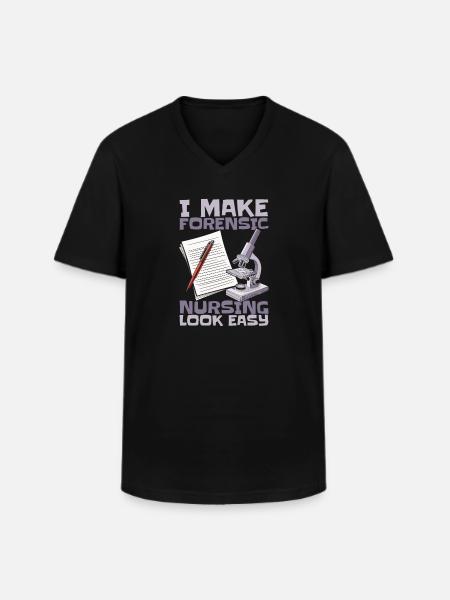 Forensic Nurse - Men's V-Neck T-Shirt - black