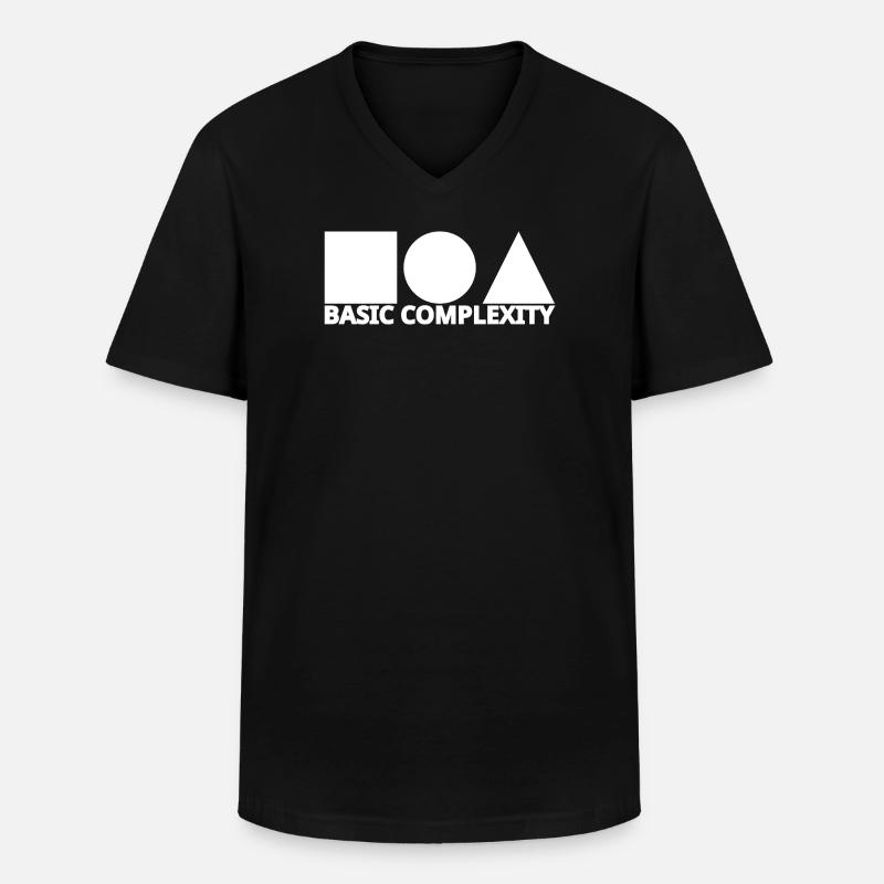 Basic complexity - Men's V-Neck T-Shirt - black