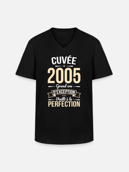 20th Anniversary - 2005 - Humour Gift - Men's V-Neck T-Shirt - black