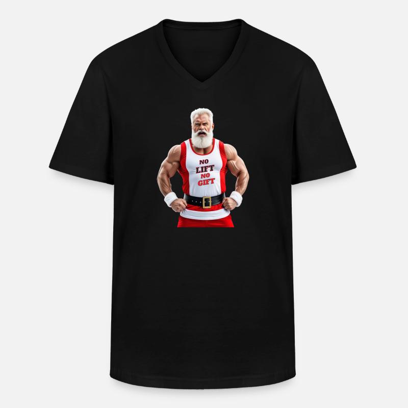 Der Weihnachtsmann - Männer-T-Shirt mit V-Ausschnitt - Schwarz