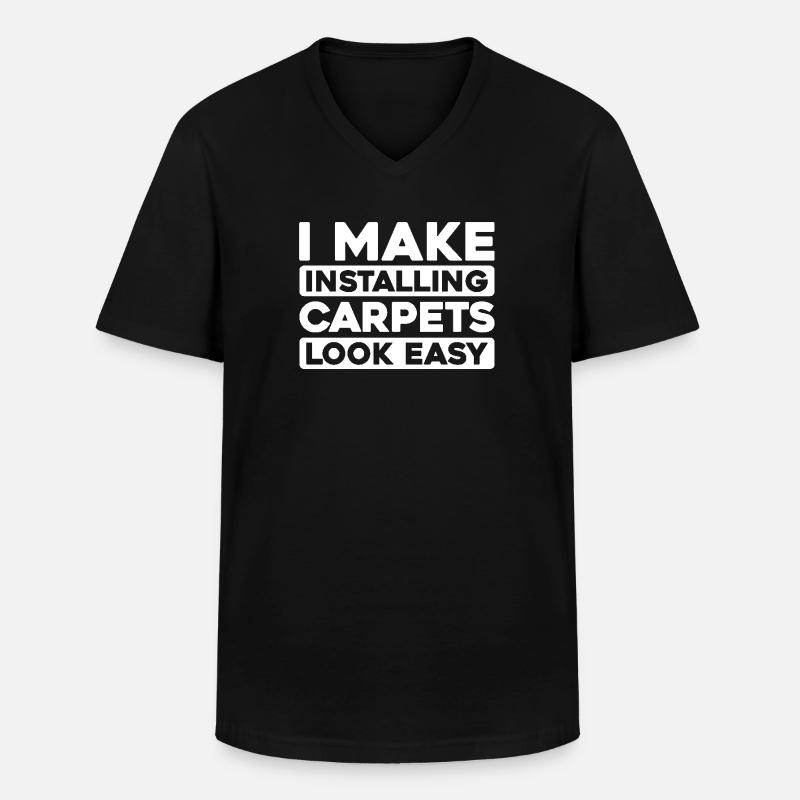 Kassierer - Männer-T-Shirt mit V-Ausschnitt - Schwarz