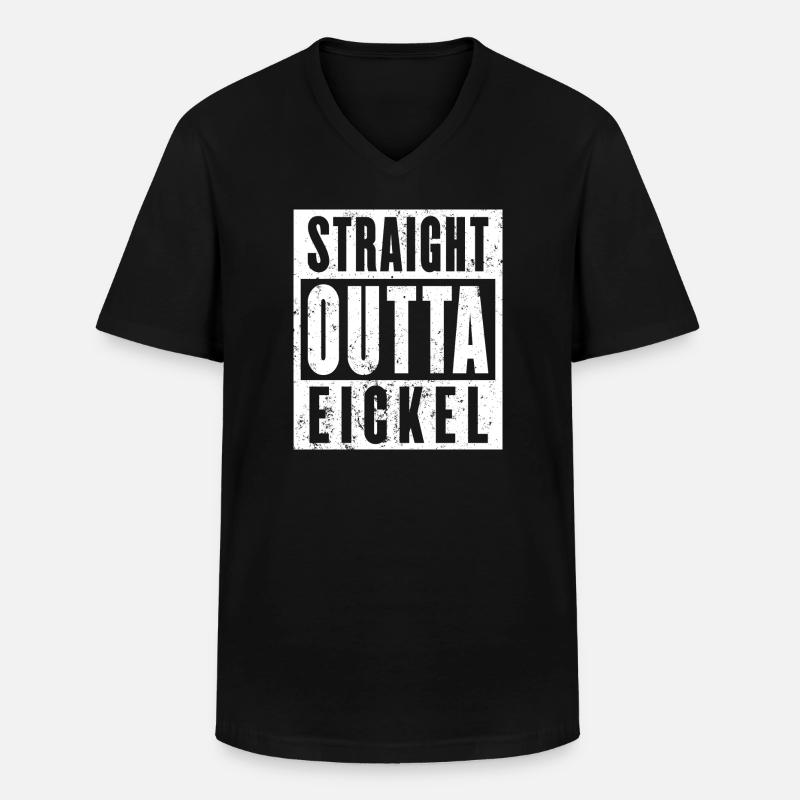 Eickel, Ruhrgebiet, Ruhrpott, Wanne-Eickel - Männer-T-Shirt mit V-Ausschnitt - Schwarz