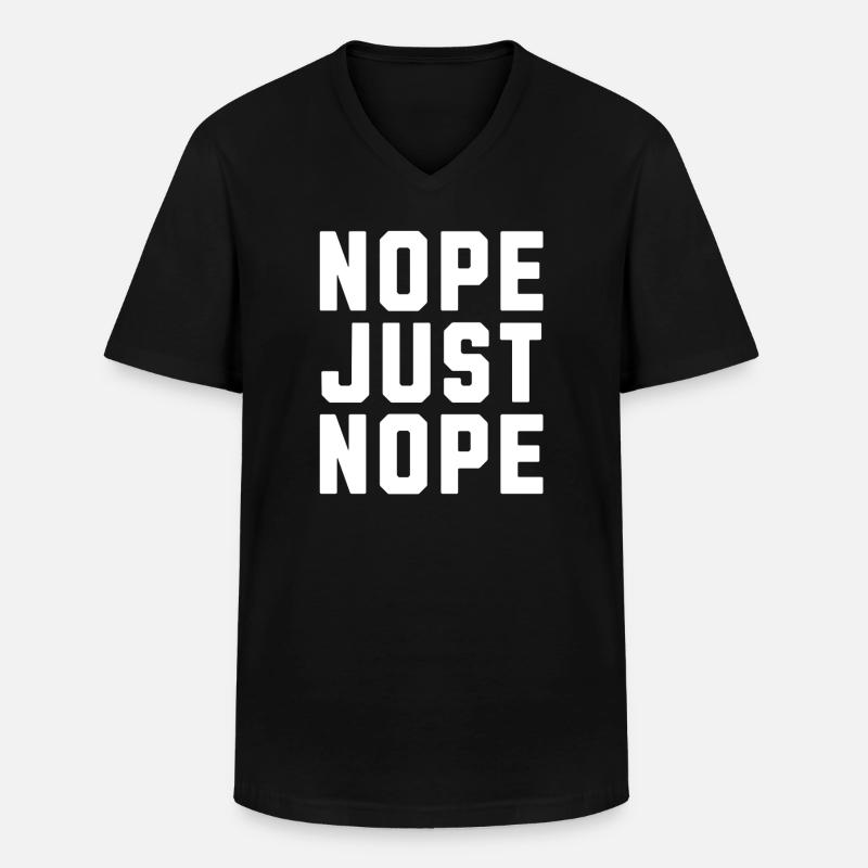 Nö, nur nö - Männer-T-Shirt mit V-Ausschnitt - Schwarz