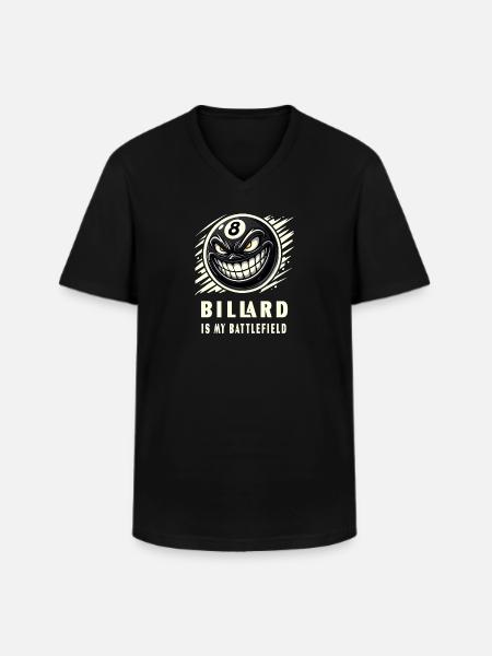Billiards is my - Men's V-Neck T-Shirt - black