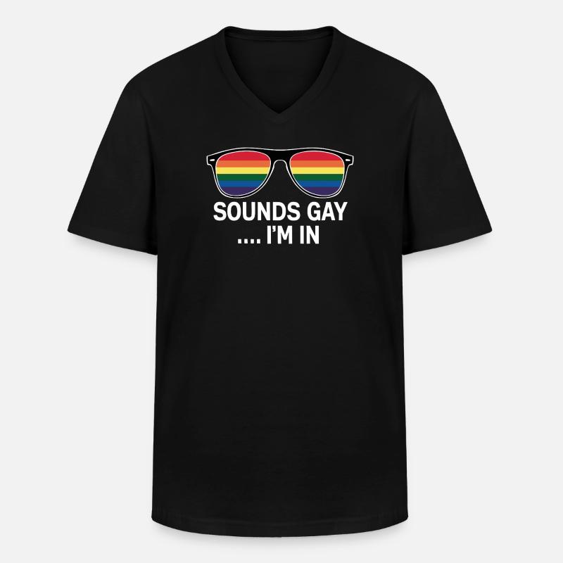 Lustige Pride-Erklärung - Männer-T-Shirt mit V-Ausschnitt - Schwarz