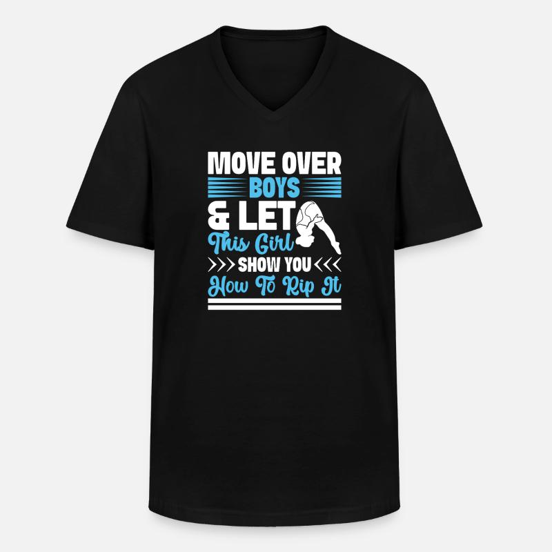Kunstspringen Turmspringer Sprungbrett - Männer-T-Shirt mit V-Ausschnitt - Schwarz