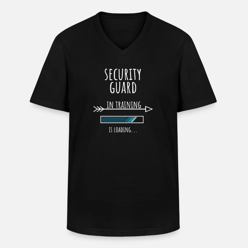Security Guard Gift Profession Training - Men's V-Neck T-Shirt - black