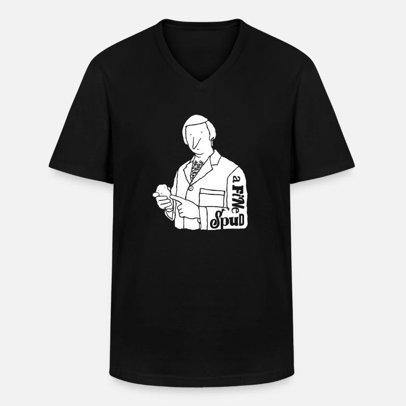 Ein feiner Spud - Männer-T-Shirt mit V-Ausschnitt - Schwarz