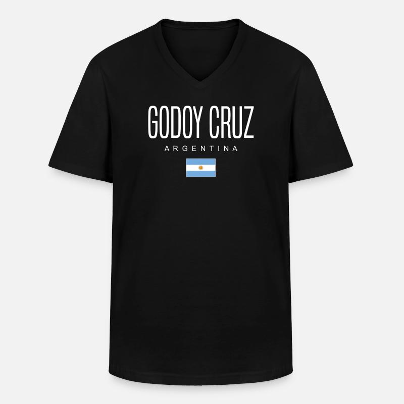 Godoy Cruz Argentinien Argentinier - Männer-T-Shirt mit V-Ausschnitt - Schwarz