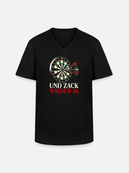 Darts Dart Dartboard Dartboard Dart Player - Men's V-Neck T-Shirt - black