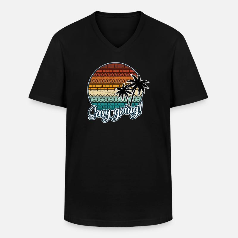 FUCK THIS SHIT versteckte Sarkasmus Botschaft - Männer-T-Shirt mit V-Ausschnitt - Schwarz