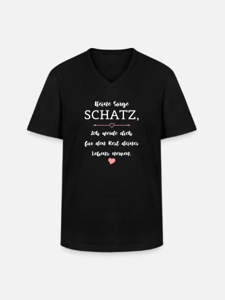Humor Saying Relationship Marriage Partnership - Men's V-Neck T-Shirt - black