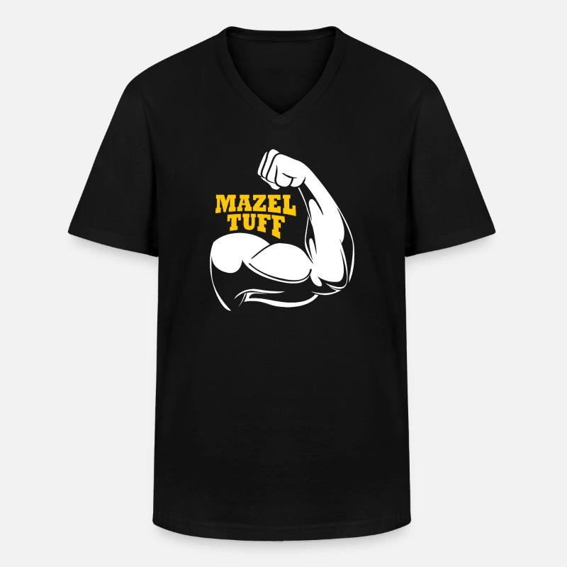 Hanoukka Hanoukka Hanoukka - T-shirt col V Homme - noir