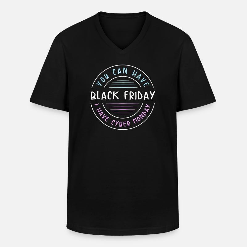 Cyber Monday shopping spree - Men's V-Neck T-Shirt - black