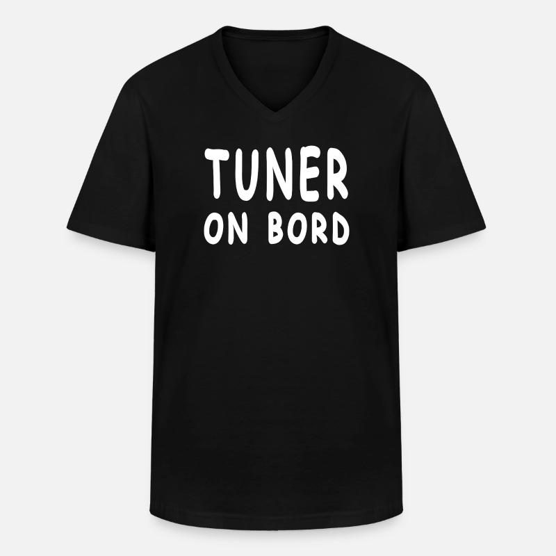 Tuner - Männer-T-Shirt mit V-Ausschnitt - Schwarz