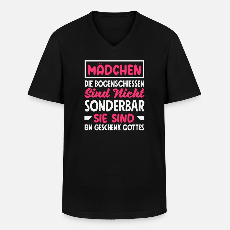 Bogenschießen Bogenschütze Geschenk - Männer-T-Shirt mit V-Ausschnitt - Schwarz