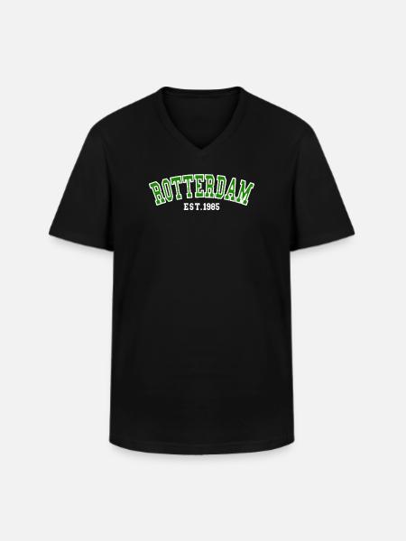 Rotterdam Est.1985 - Men's V-Neck T-Shirt - black