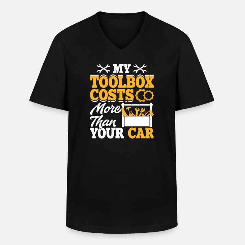 Mechaniker Mechatroniker Schrauber Geschenk - Männer-T-Shirt mit V-Ausschnitt - Schwarz