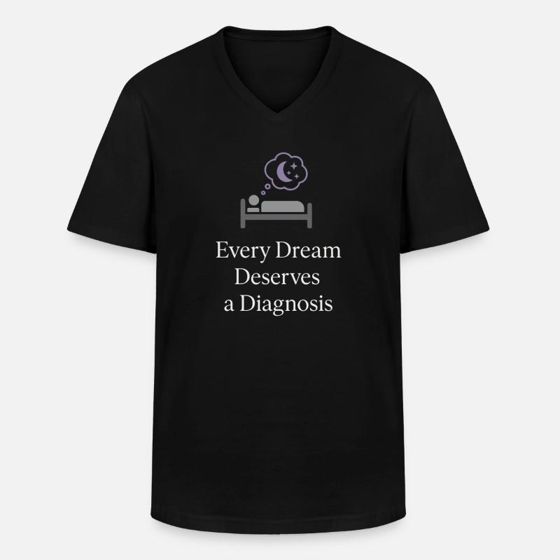 Schlaftechnologe Polysomnographic Tech Rpsgt - Männer-T-Shirt mit V-Ausschnitt - Schwarz