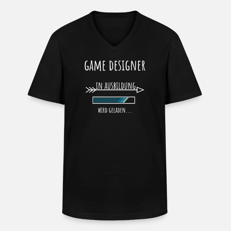 Game Design Beruf Ausbildung Game Designer - Männer-T-Shirt mit V-Ausschnitt - Schwarz