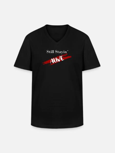 Still Stayin ́ - Men's V-Neck T-Shirt - black