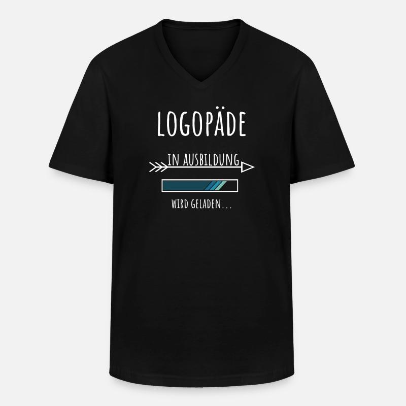 Logopädie Studium Beruf Ausbildung Logopäde - Männer-T-Shirt mit V-Ausschnitt - Schwarz
