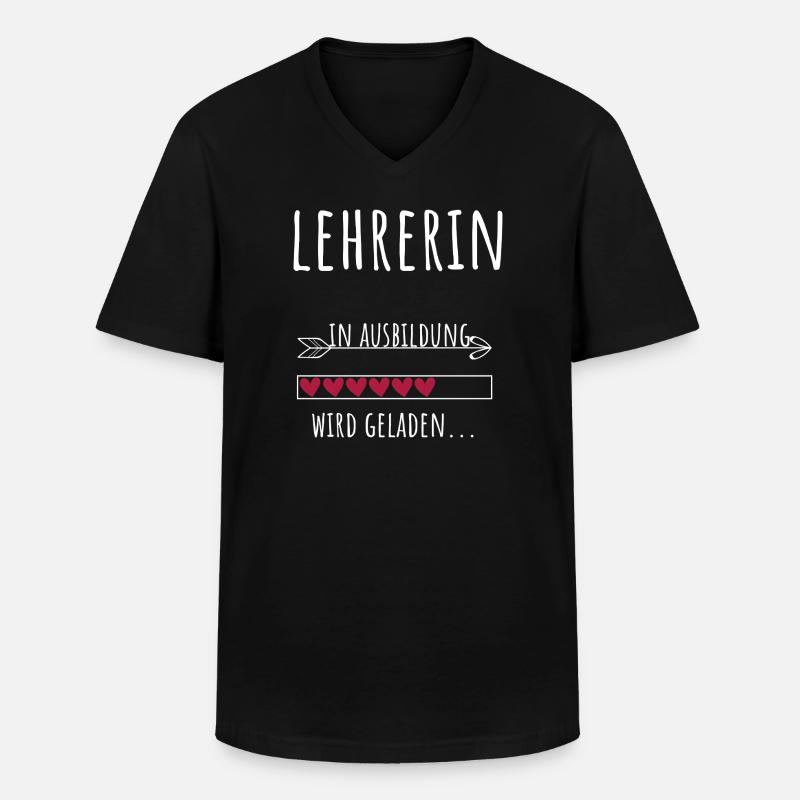 Lehramt Studentin Beruf Ausbildung Lehrerin - Männer-T-Shirt mit V-Ausschnitt - Schwarz