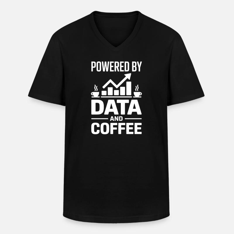 Datenanalyst Spruch Lustiges Datenanalyst Geschenk - Männer-T-Shirt mit V-Ausschnitt - Schwarz