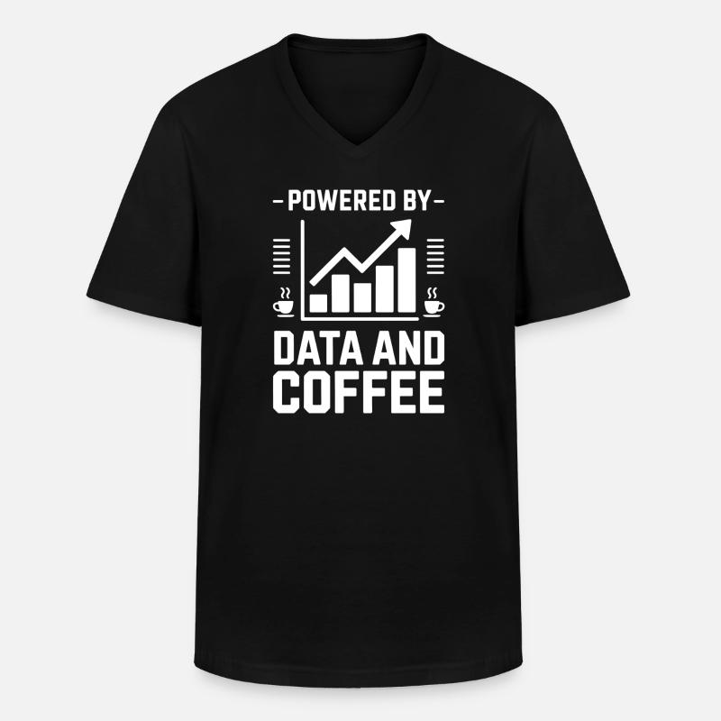 Datenanalyst Spruch Lustiges Datenanalyst Geschenk - Männer-T-Shirt mit V-Ausschnitt - Schwarz