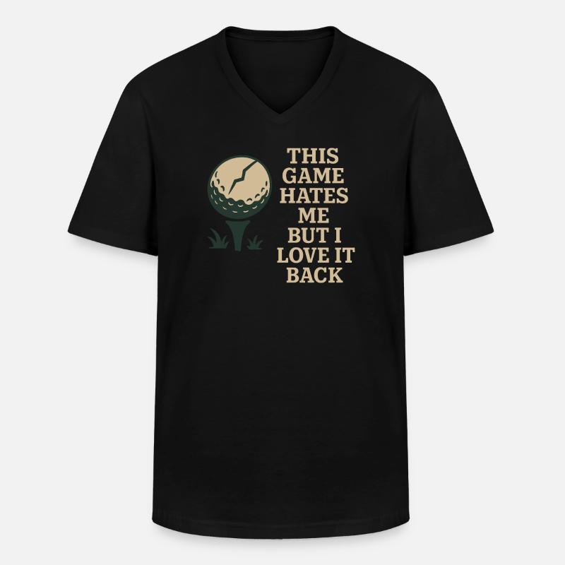 Lustiger Golf-humor, Sarkastischer Papa, - Männer-T-Shirt mit V-Ausschnitt - Schwarz