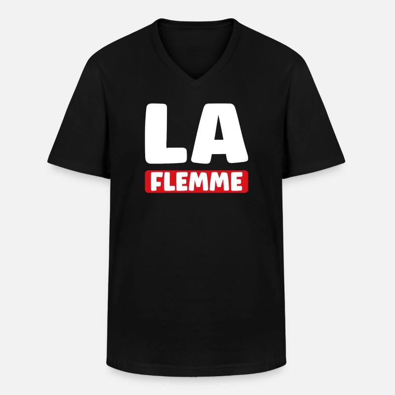 Faul - Männer-T-Shirt mit V-Ausschnitt - Schwarz