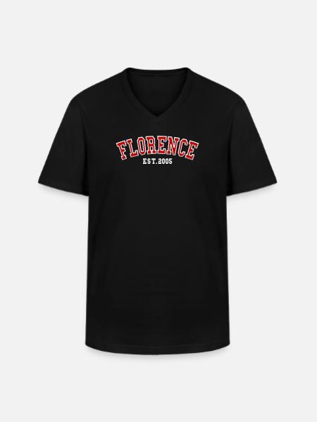 Florence Est. 2005 - Men's V-Neck T-Shirt - black