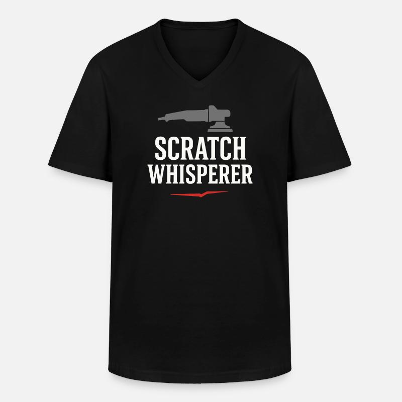 Auto Detailer Buffer Pro Paint - Männer-T-Shirt mit V-Ausschnitt - Schwarz
