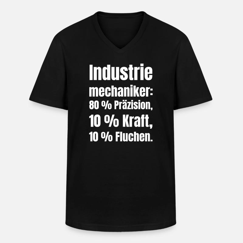 Industriemechaniker - Männer-T-Shirt mit V-Ausschnitt - Schwarz