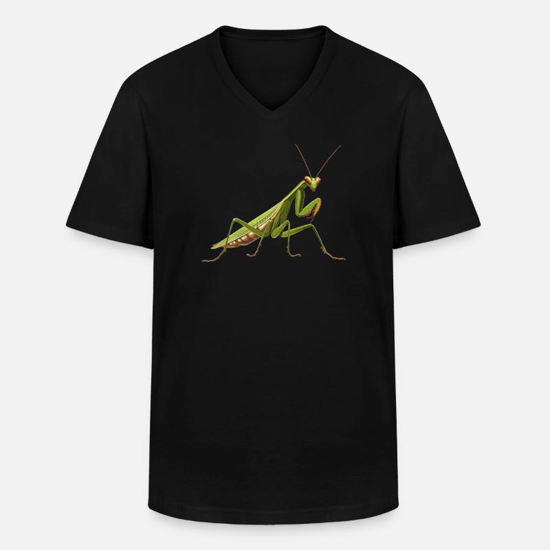 Gottesanbeterinnen Gottesanbeterin - Männer-T-Shirt mit V-Ausschnitt - Schwarz