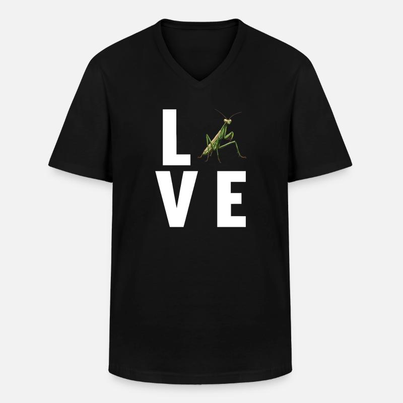 Gottesanbeterinnen Gottesanbeterin - Männer-T-Shirt mit V-Ausschnitt - Schwarz