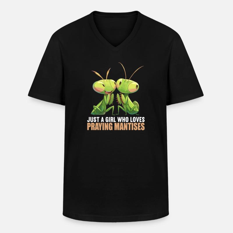 Gottesanbeterinnen Gottesanbeterin - Männer-T-Shirt mit V-Ausschnitt - Schwarz
