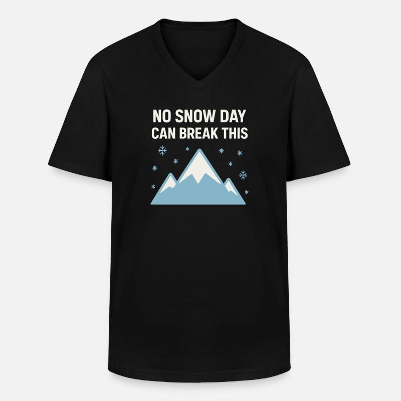 Kaltes Staatsleben Geschenk Eiskalte - Männer-T-Shirt mit V-Ausschnitt - Schwarz