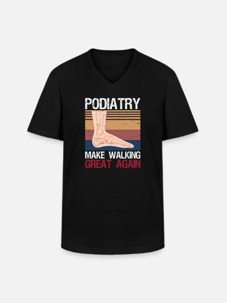 Funny Podiatrist Gift Cool Podiatry - Men's V-Neck T-Shirt - black