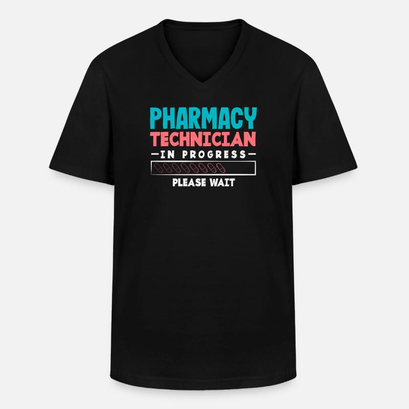 Apotheker Pharmazeutisch-technischer - Männer-T-Shirt mit V-Ausschnitt - Schwarz