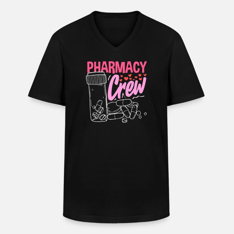 Apotheker Pharmazeutisch-technischer - Männer-T-Shirt mit V-Ausschnitt - Schwarz