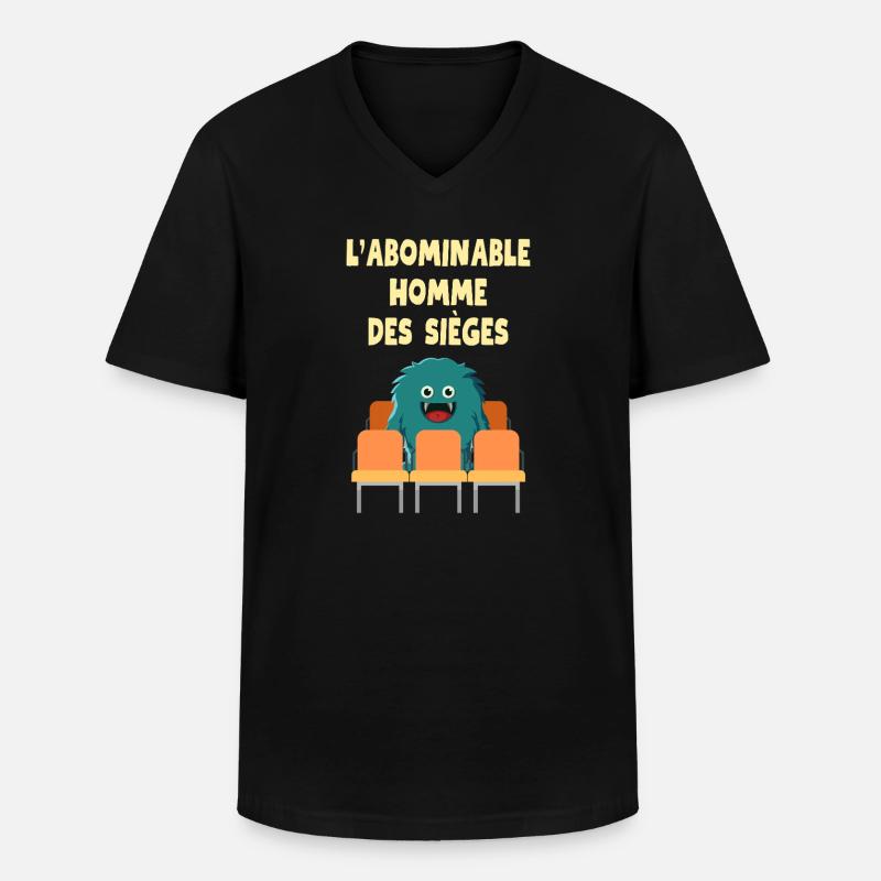 Der abscheuliche Mann der Belagerungen - Männer-T-Shirt mit V-Ausschnitt - Schwarz