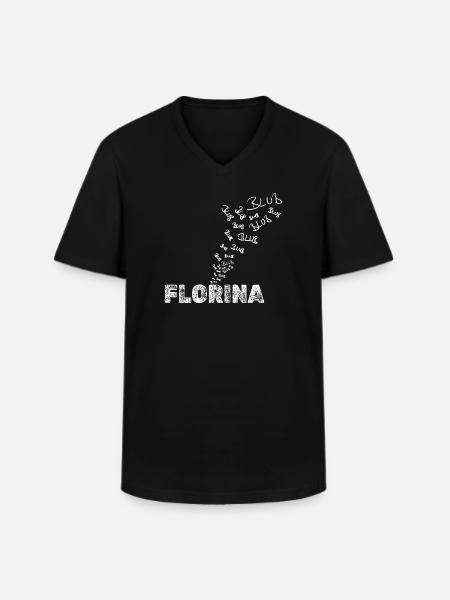 Angler Florina - Men's V-Neck T-Shirt - black